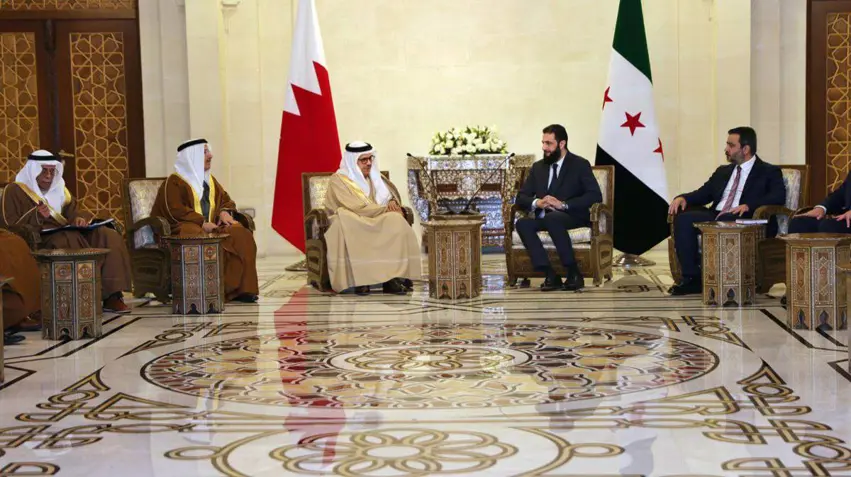 Ehmed Sera û Wezîrê Derve yê Behreynê li Samê civiyan