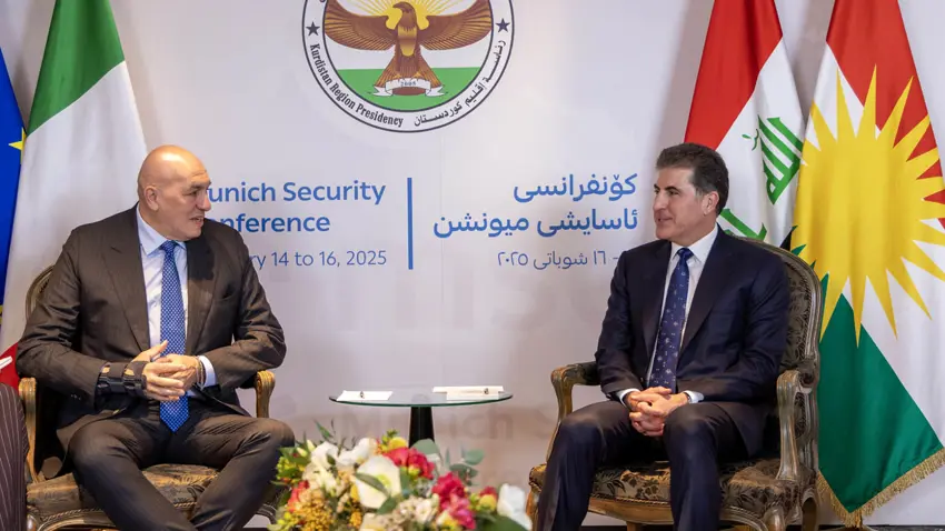 Neçirvan Barzani ve Italya Savunma Bakani görüstü