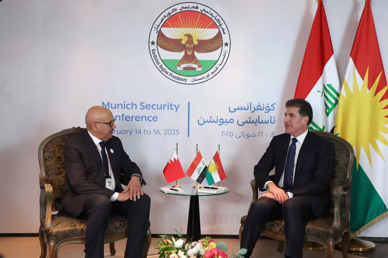 سەرۆکی ھەرێمی کوردستان لەگەڵ وەزیری دەرەوەی بەحرەین كۆبووه‌وه‌