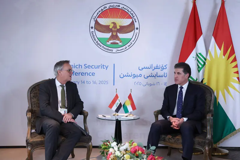 نێچیرڤان بارزانى و وه‌زیرى ده‌وڵه‌ت بۆ كاروبارى ناوخۆی ئاڵمانیا كۆبوونه‌وه‌