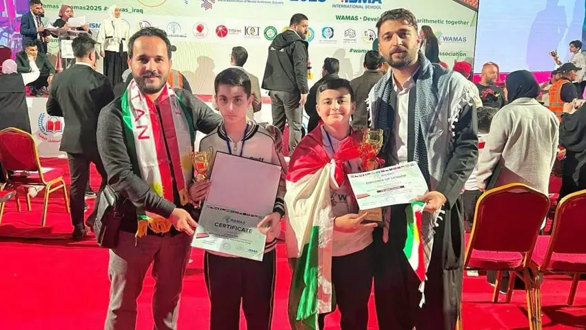 Di pêsbirka navneteweyî de xwendekarên Kurd pileya yekem û duyemîn bi dest xistin