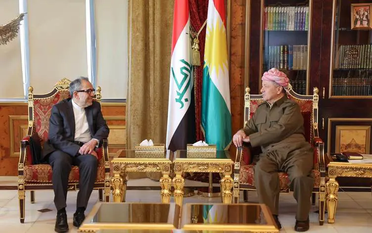 Baskan Barzani Iran Disisleri Bakan yardimcisini kabul etti
