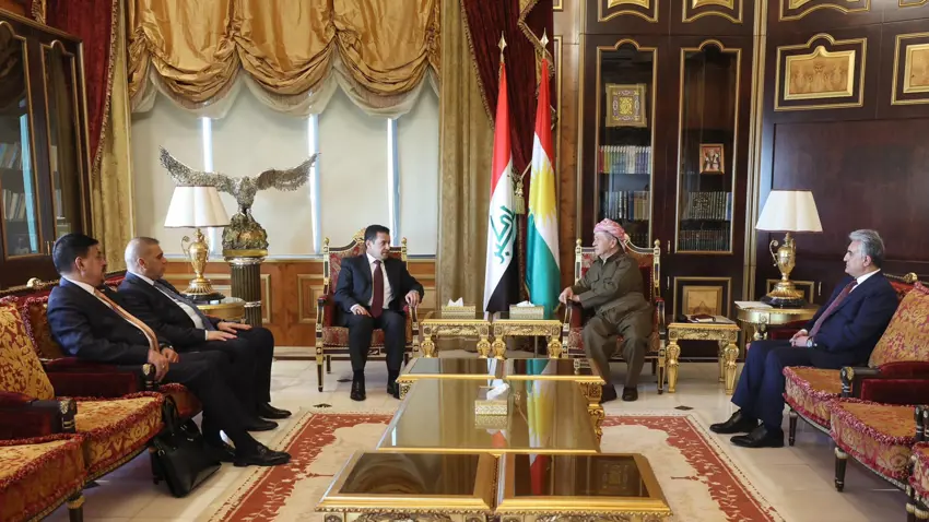 Baskan Barzani, Araci ile güvenlik durumunu görüstü