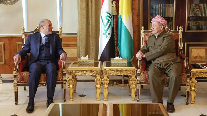Mesud Barzani, Ahmed el-Carba'yi kabul etti