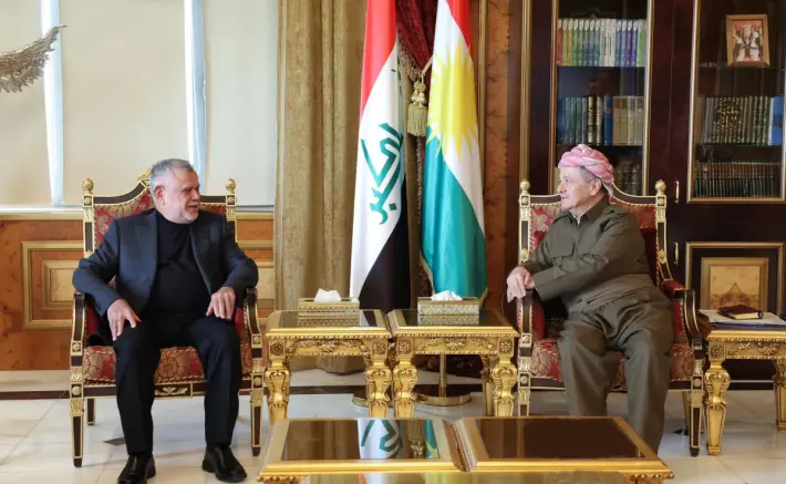 Serok Barzanî bi Hadî Amirî re rewsa siyasî û ewlehî ya Iraqê gotûbêj kir