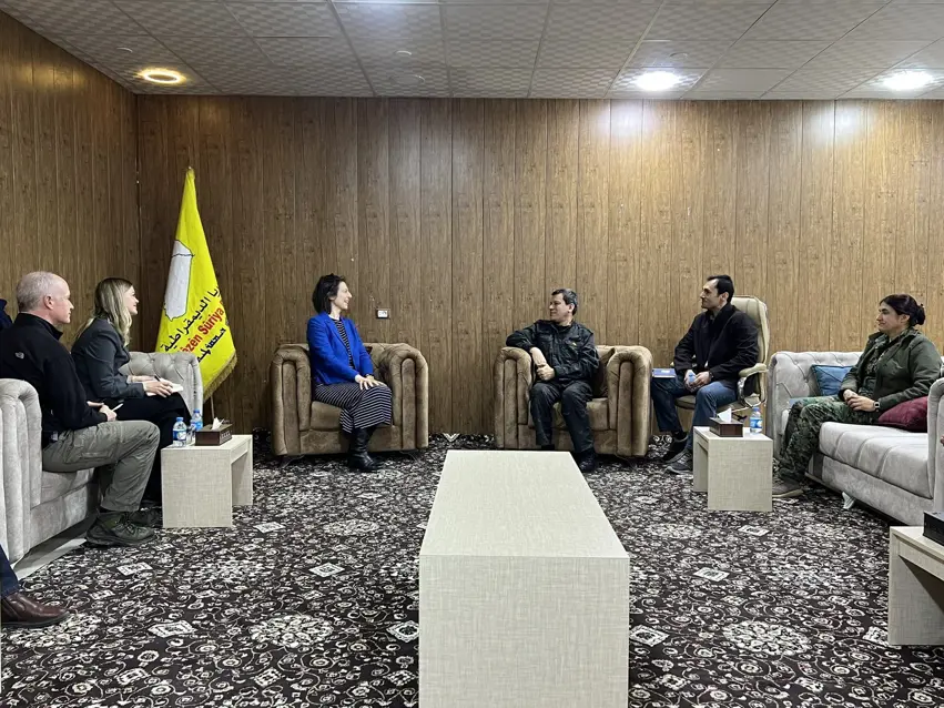 Ingiliz heyet Rojava’yi ziyaret etti: Mazlum Kobani’den açiklama