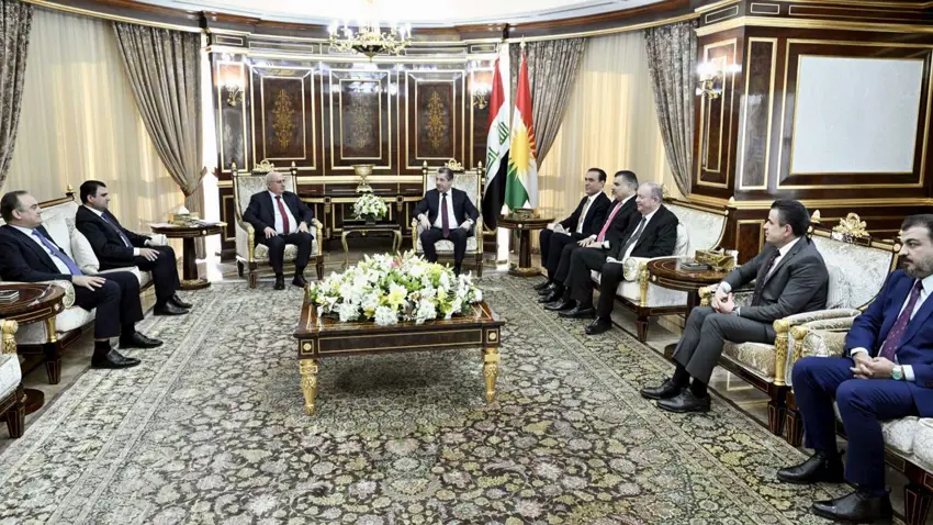 Mesrur Barzani, Kürdistan Bölgesi Hükümetinin Bagdat heyetiyle görüstü