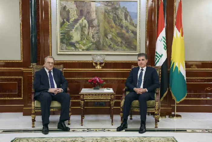 نێچیرڤان بارزانى له‌گه‌ڵ نوێنه‌رى سه‌رۆكى ڕووسیا كۆبووەوە