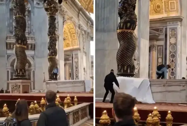 Li Vatikanê kesekî bi maske êrîsê dêra Aziz Petrus kir