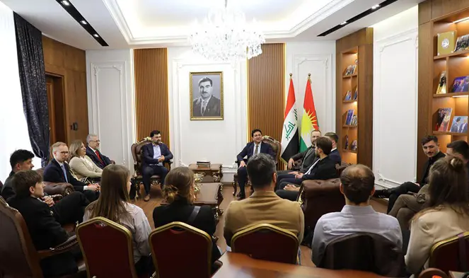 بە نوێنەرایەتی 15 زانکۆی ئاڵمانیا ژمارەیەک قوتابی گەیشتنە هەولێر