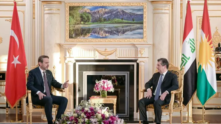 Mesrur Barzani ile Bayraktar, Kürdistan petrolünün ihracini görüstü