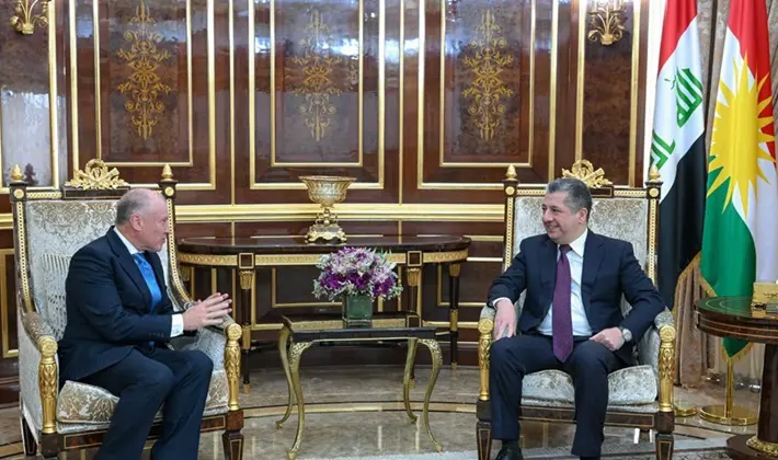 مەسروور بارزانی پێشوازی لە باڵیۆزی ئوسترالیا لە عێراق كرد