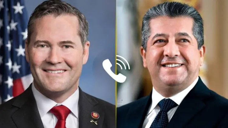 Mesrur Barzani ile Michael Waltz, Kürdistan Petrol Ihracatini görüstü