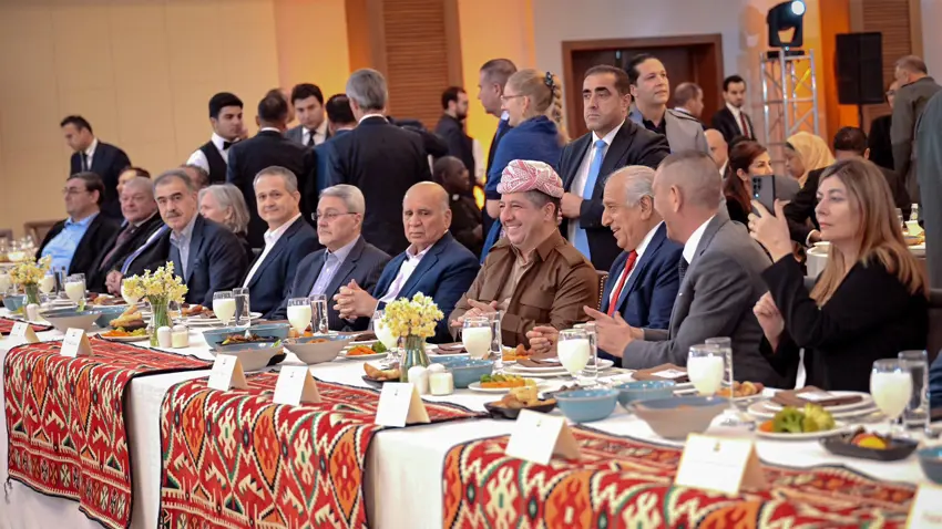 Erbil'de Newroz resepsiyonu: Basbakan Barzani de katildi