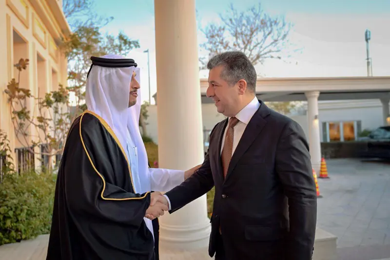 سەرۆکی حکوومەتی هەرێمی کوردستان لەگەڵ سەرۆک وەزیرانی قەتەر کۆ بووەوە