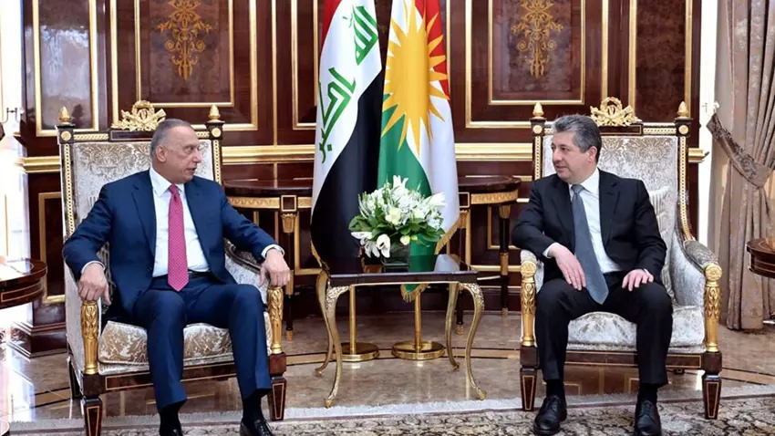 Mesrur Barzani ile Mustafa Kazimi görüstü