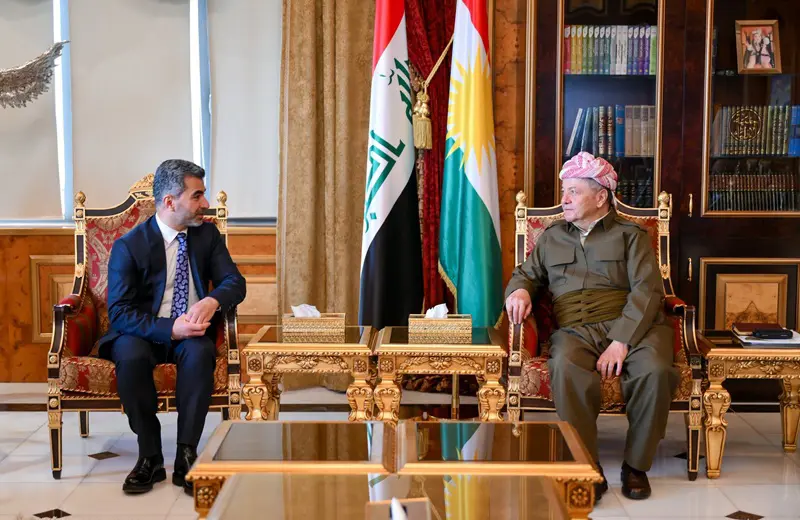 سەرۆک بارزانی پێشوازی لە شاندێکی دەستەی بەڕێوبەرایەتی یانەی وەرزشی ئامەد سپۆر کرد