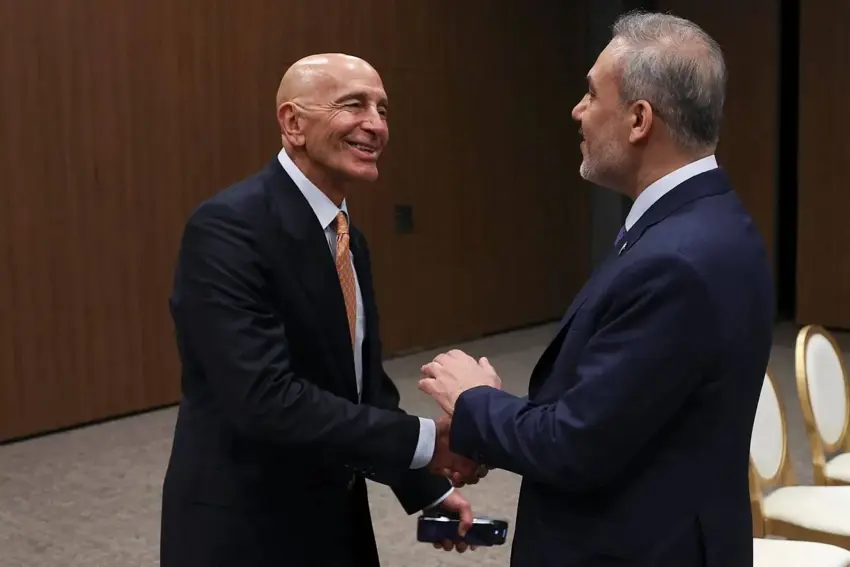 Hakan Fidan ile Tom Barrack bir araya geldi