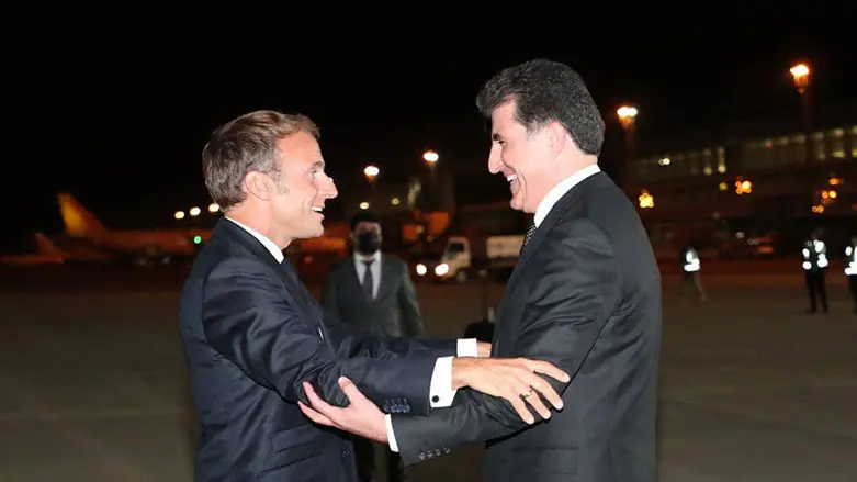 Elysee Sarayı: Macron ve Neçirvan Barzani Suriye’deki gerilime derhal son verilmesi çağrısı yaptı