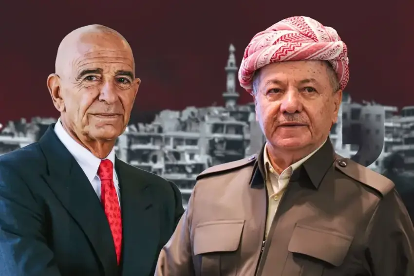 Serok Mesûd Barzanî û Tom Barrack li Hewlêrê dicivin