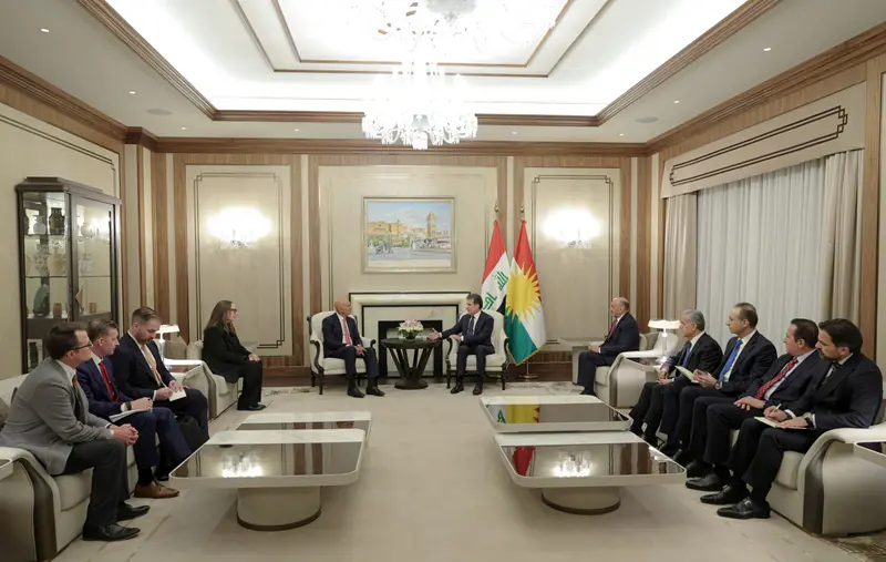 سەرۆکی ھەرێمی کوردستان و نوێنه‌رى سه‌رۆك ترامپ بۆ كاروبارى سووریا كۆبوونه‌وه‌