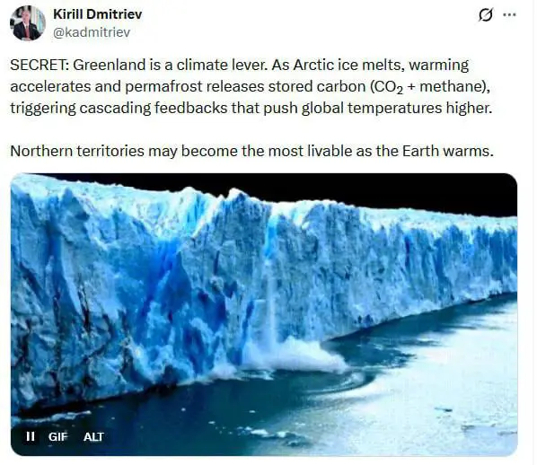 ​​​​​​​نێردەی سەرۆکایەتی ڕوسیا دەڵێت ناوچەکانی باکوور دەتوانن باشترین شوێن بن بۆ ژیان لە کاتێک دا گەرمبوونی جیهان بەردەوامە