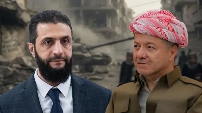 Başkan Mesud Barzani, Ahmed Şara ile görüştü