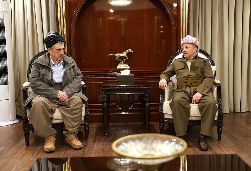 سەرۆك بارزانی پێشوازی لە سەرۆکی پارتی سۆسیال دیموکراتی کوردستان کرد