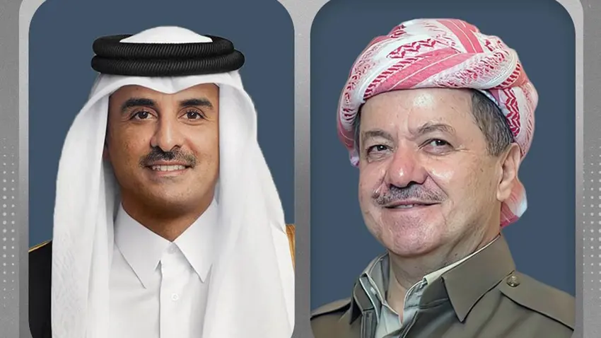 Mesud Barzani ve Katar Emiri: Suriye'de Kürt-Arap savaşının çıkmasına izin verilmemeli
