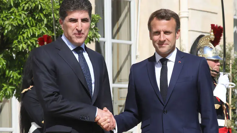 Macron, Suriye'deki arabuluculuğu için Neçirvan Barzani'ye teşekkürlerini iletti