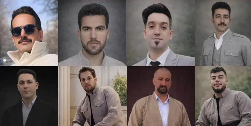 ناسنامەی ٨ شەهیدی دیكەی ڕێگای ئازادی لە شاباد كە لە كاتی ناڕەزایەتییەكاندا بە دەستی چەکدارانی ئێران ەوە گیانیان لە دەستدا