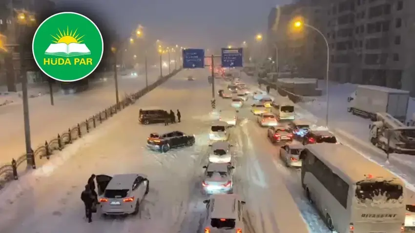 HÜDA PAR’dan Diyarbakır Büyükşehir Belediyesi’ne kar tepkisi
