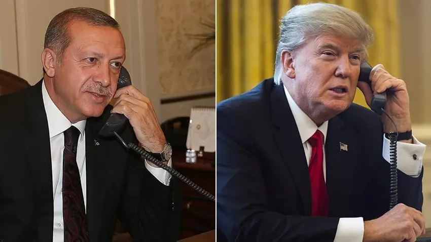 Erdogan û Trump bi telefonê axivîn
