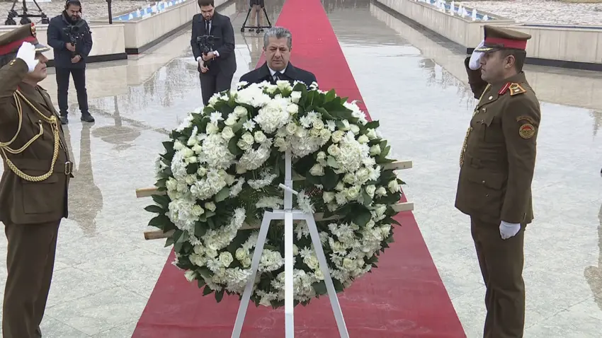 Mesrûr Barzanî tacegul danî ber bîrdariya şehîdên 1ê Sibatê