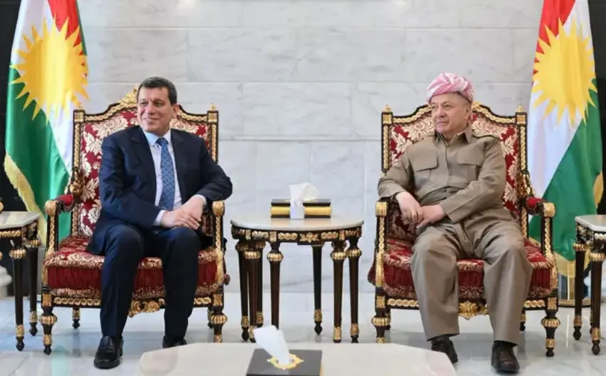 Serok Barzanî û Mazlûm Ebdi axivîn