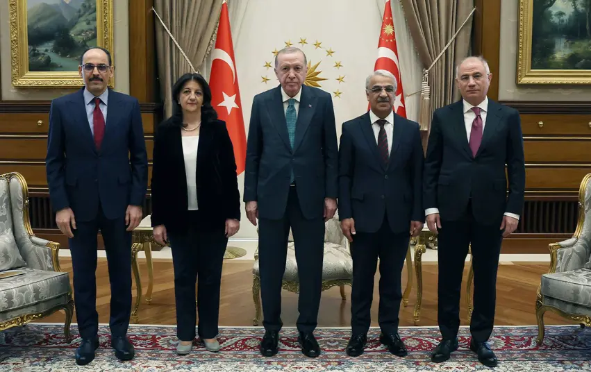 DEM Parti İmralı Heyeti, Tayyip Erdoğan ile bir araya geldi