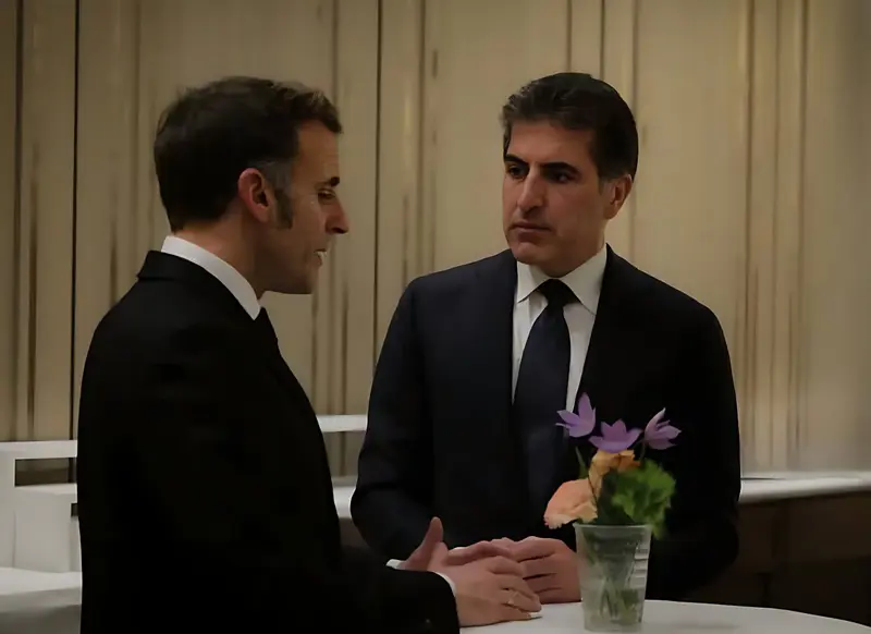 سەرۆکی هەرێمی کوردستان سوپاسی فه‌ڕه‌نسا و سه‌رۆک ماکرۆن کرد