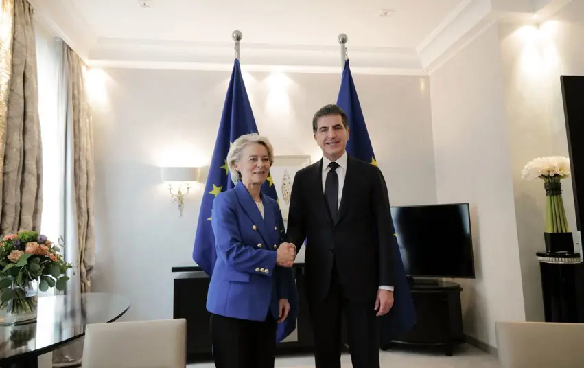 Neçirvan Barzani ile Von der Leyen görüştü