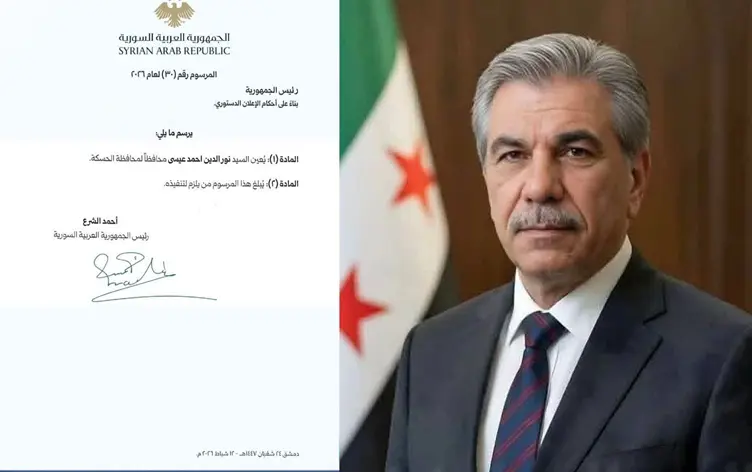 Nureddin İsa Ahmed resmi olarak Haseke Valisi olarak atandı