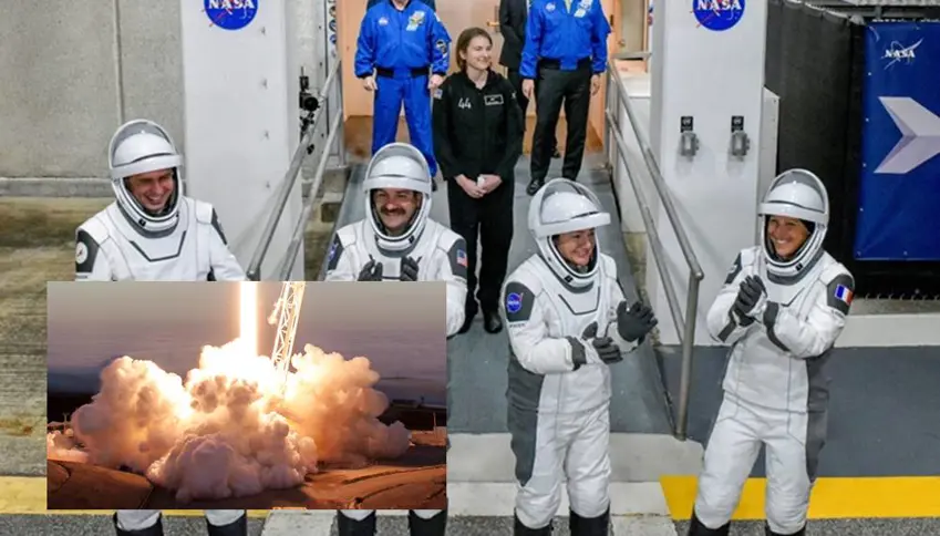 Tîma ‘Crew-12’ a NASAyê bi keştiya SpaceXê gihîşt stasyona fezayê