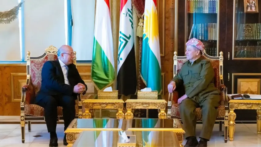 Başkan ​​Mesud Barzani ve Macaristan Büyükelçisi siyasi süreci görüştü