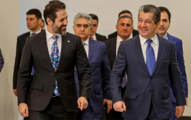 Mesrur Barzani ve Kubad Talabani yeni kabine için bir araya geldi