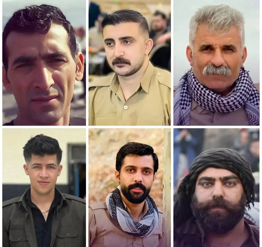 دەست بەسەركرەن و ناڕوونی چارەنووسی شەش هاووڵاتی دیكەی كورد لە شارەكانی كوردستان لە لایەن هێزە ئەمنی و چەکدارەنی ئێران ەوە