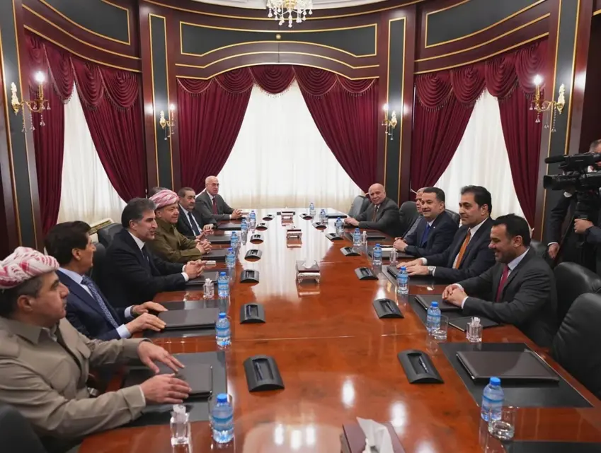 Başkan Barzani, Pirmam’da Koordinasyon Çerçevesi heyetiyle görüştü