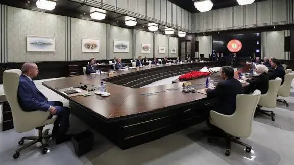 Kabîne îro dicive: Geşedanên li Îran, Sûriye û Xezzeyê di rojevê de ne