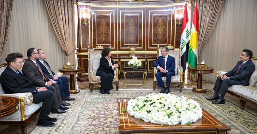 Mesrur Barzani, Kürt siyasetçi Berivan Aymaz ile görüştü