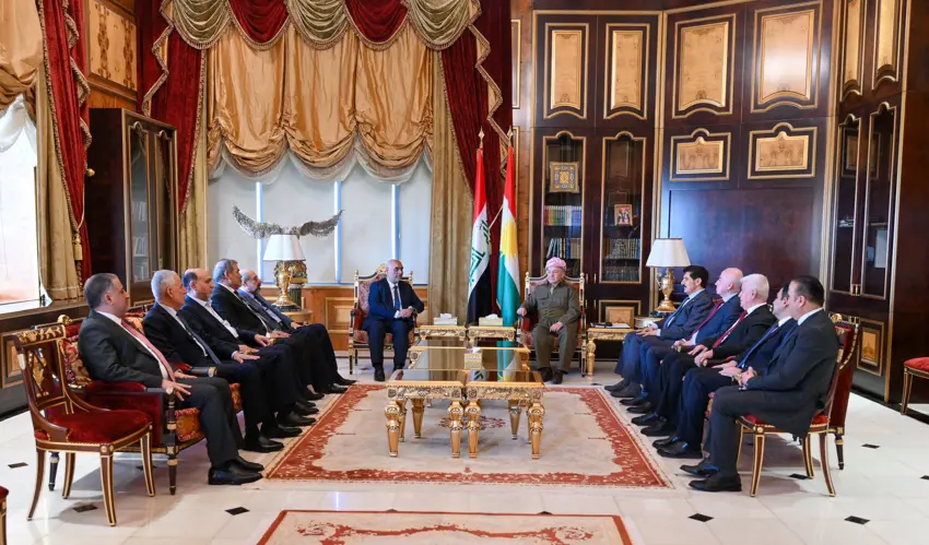 Mesud Barzani, Irak Davet Partisi heyetini kabul etti