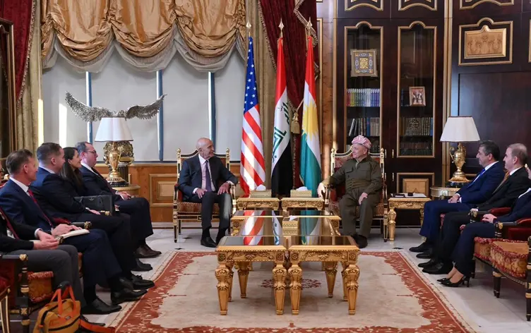 Başkan Mesud Barzani, Tom Barrack’ı kabul etti