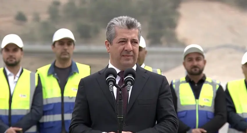 Mesrûr Barzanî rêya du-alî ya Hewlêr-Gomespanê vekir