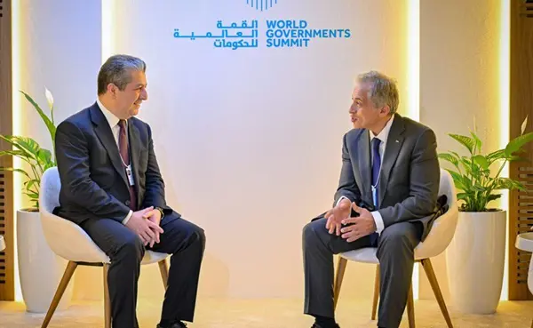 مەسروور بارزانی لەگەڵ جەعفەر حەسان، سەرۆکوەزیرانی ئوردن کۆبووەوە